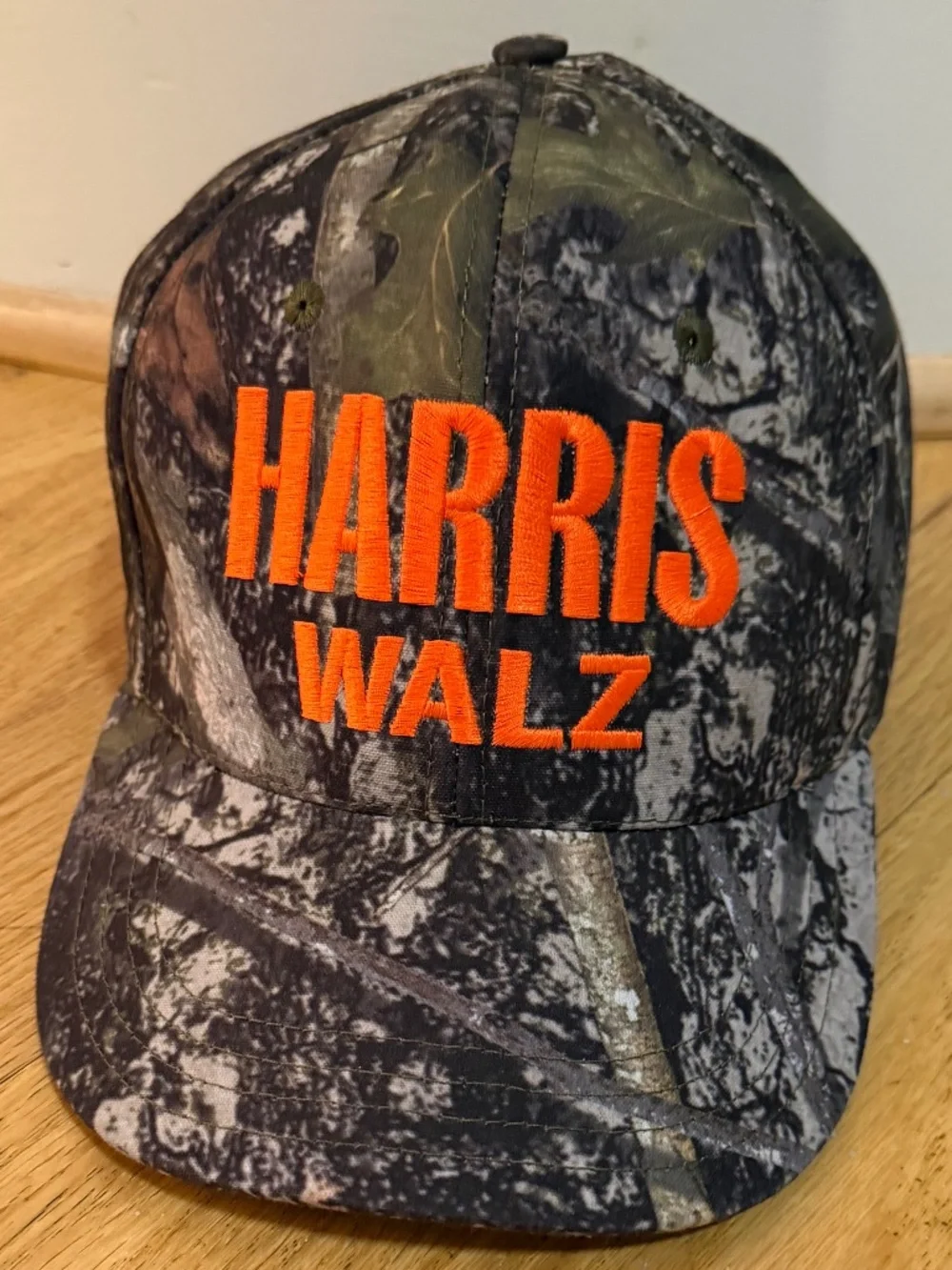 Official Harris Walz Camo Trucker Hat Midwest Princess Style Snapback Union USA